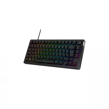 Teclado gaming mecânico Kingston (HyperX) Alloy Rise 75 – layout compacto 75%, com fios, Modelo 7G7A4AA#ABD