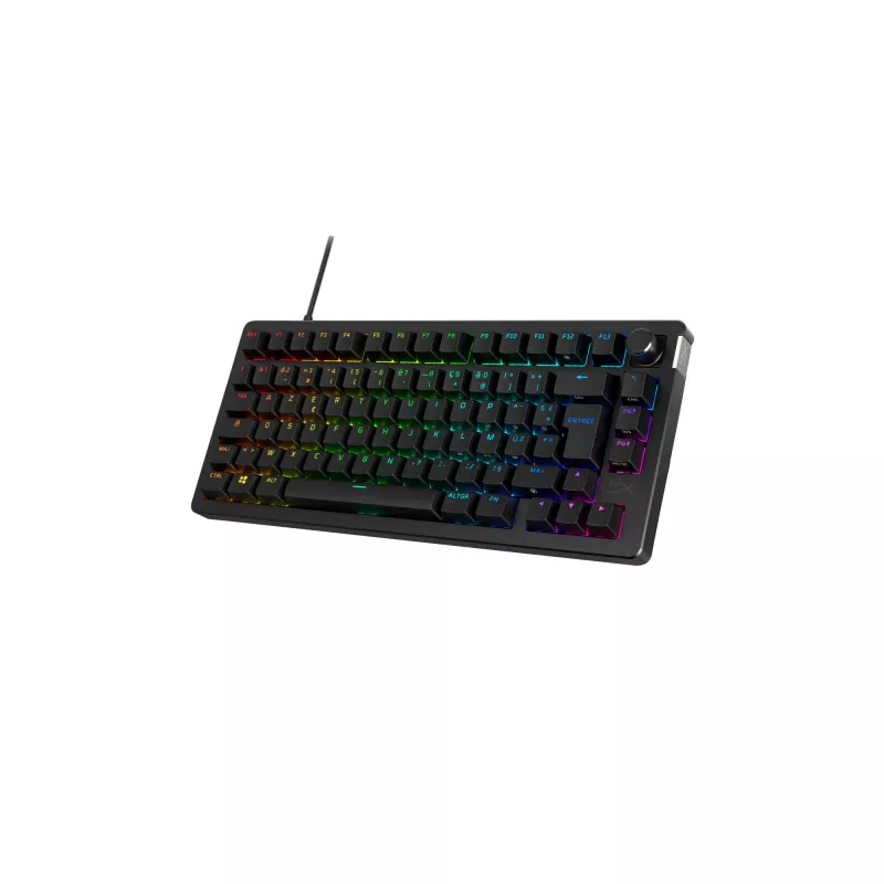Teclado gaming mecânico Kingston (HyperX) Alloy Rise 75 – layout compacto 75%, com fios, Modelo 7G7A4AA#ABD