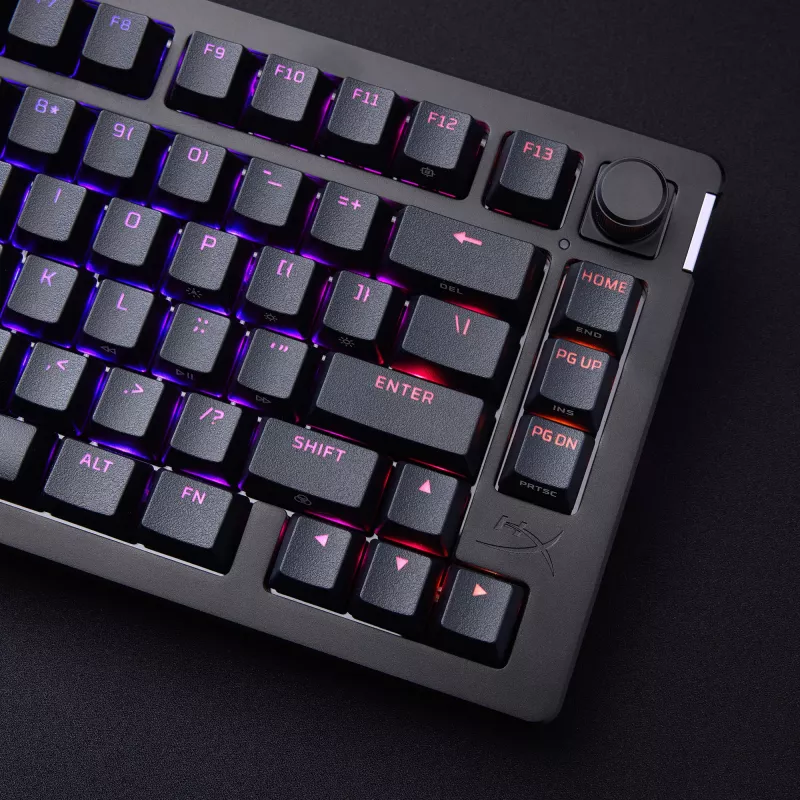 Teclado gaming mecânico Kingston (HyperX) Alloy Rise 75 – layout compacto 75%, com fios, Modelo 7G7A4AA#ABD