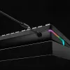 Teclado gaming mecânico Kingston (HyperX) Alloy Rise 75 – layout compacto 75%, com fios, Modelo 7G7A4AA#ABD
