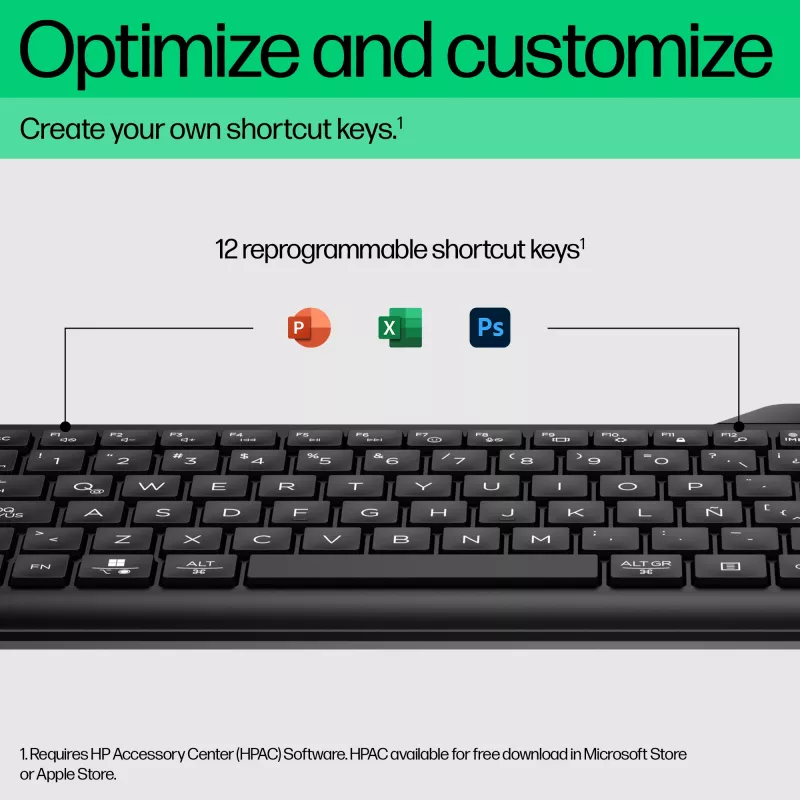 Teclado Bluetooth multi-dispositivo HP 460