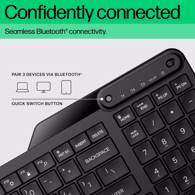 Teclado Bluetooth multi-dispositivo HP 460