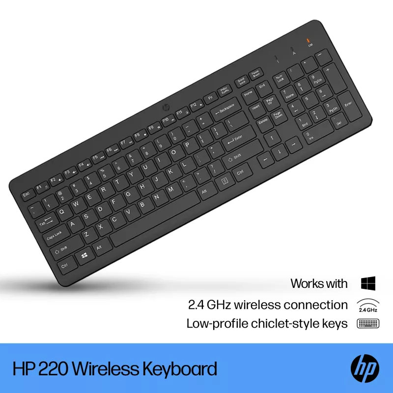 Teclado sem fios HP 220