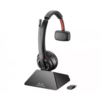 HP Poly Savi 8210 monaural DECT 1880-1900 MHz topo + base de carregamento