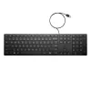 HP Wired Desktop 320K teclado tamanho completo USB membrana preto