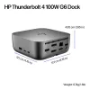 Dock HP Thunderbolt 4 100W G6