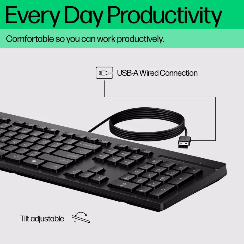 HP 125 teclado com fios