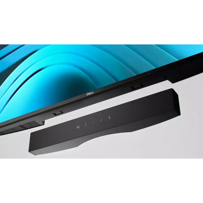 Coluna soundbar Dell SB725, soundbar de conferência com fios, 3,6 W RMS, 90 dB, preto, 298×40×34,5 mm