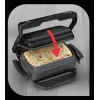 Grelhador de contacto Tefal GC7148 — 2000 W, caixa em aço inoxidável, retangular, termostato ajustável, superfície de grelhar, 365×365×175 mm