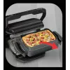Grelhador de contacto Tefal GC7148 — 2000 W, caixa em aço inoxidável, retangular, termostato ajustável, superfície de grelhar, 365×365×175 mm