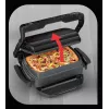 Grelhador de contacto Tefal GC7148 — 2000 W, caixa em aço inoxidável, retangular, termostato ajustável, superfície de grelhar, 365×365×175 mm