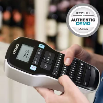 DYMO LabelManager ™ 160 QWERTZ, QWERTZ, D1, transferência térmica, 180 x 180 DPI, 12 mm/s, Preto, Prateado