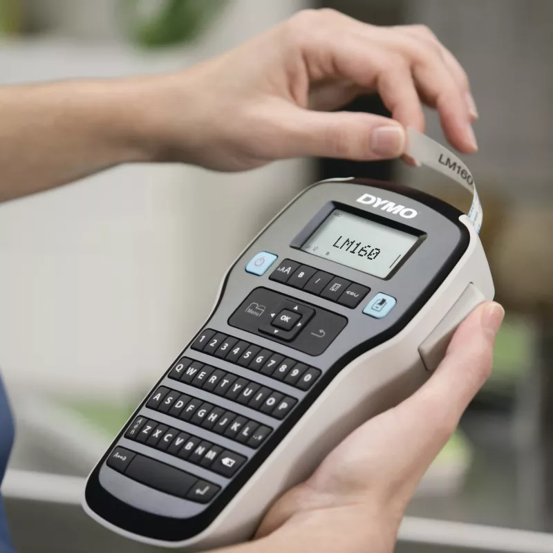 DYMO LabelManager ™ 160 QWERTZ, QWERTZ, D1, transferência térmica, 180 x 180 DPI, 12 mm/s, Preto, Prateado