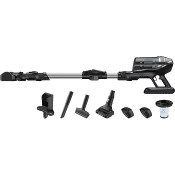 Aspirador vertical 2 em 1 Rowenta X-Force RH9958 com bateria, a seco, HEPA, sem saco, 0,9 L, preto, cinzento