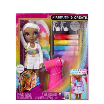 Bonecas de moda Rainbow High Air Brush & Create - Olhos cinzentos, boneca de moda, feminino, 4 ano(s), rapaz/rapariga, multicolor