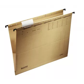 Pasta suspensa Leitz ALPHA cartão, metal A4 castanho