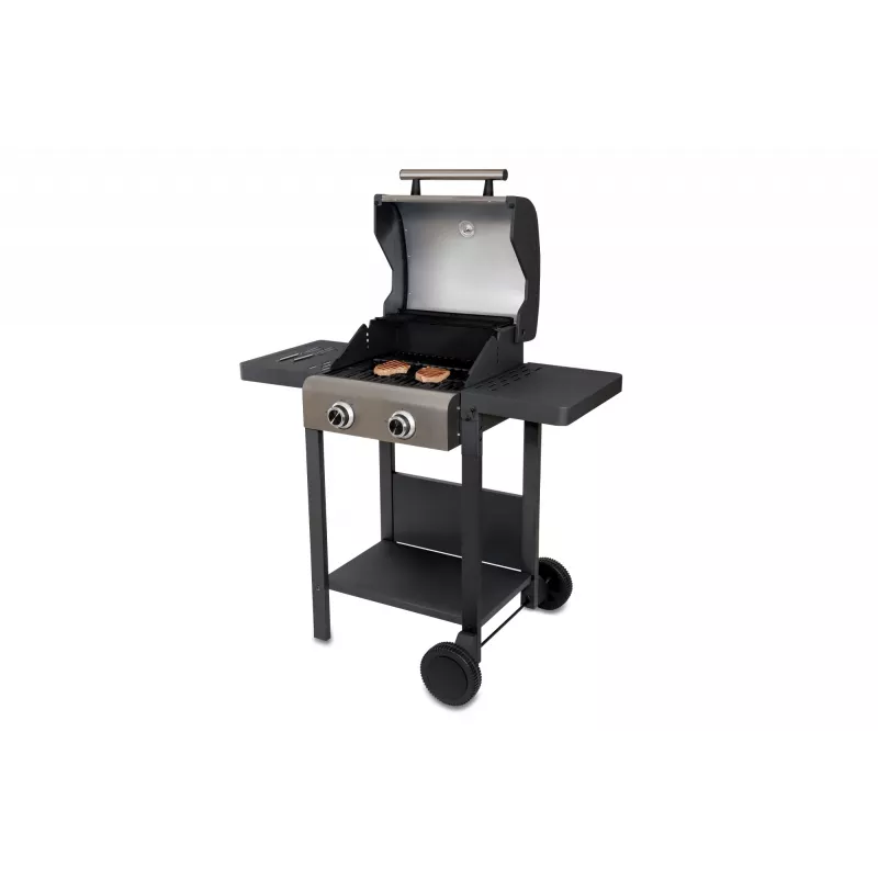 Carrinho de grelhador Unold 58595 Barbecue BUDDY Cart elétrico preto, aço inoxidável 2600 W