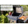 Carrinho de grelhador Unold 58595 Barbecue BUDDY Cart elétrico preto, aço inoxidável 2600 W