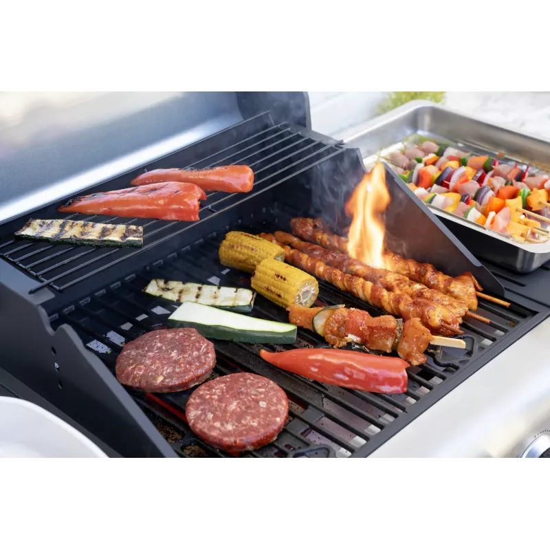 Carrinho de grelhador Unold 58595 Barbecue BUDDY Cart elétrico preto, aço inoxidável 2600 W