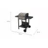 Carrinho de grelhador Unold 58595 Barbecue BUDDY Cart elétrico preto, aço inoxidável 2600 W