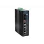 Switch industrial Gigabit LevelOne 6 portas, 1 x SFP, 1 x SFP/RJ45 combo, -40 °C a 75 °C, calha DIN