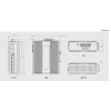 Switch industrial Gigabit LevelOne 6 portas, 1 x SFP, 1 x SFP/RJ45 combo, -40 °C a 75 °C, calha DIN