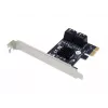 Adaptador SATA PCIe Conceptronic EMRICK 4 portas com cabos SATA