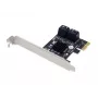Adaptador SATA PCIe Conceptronic EMRICK 4 portas com cabos SATA