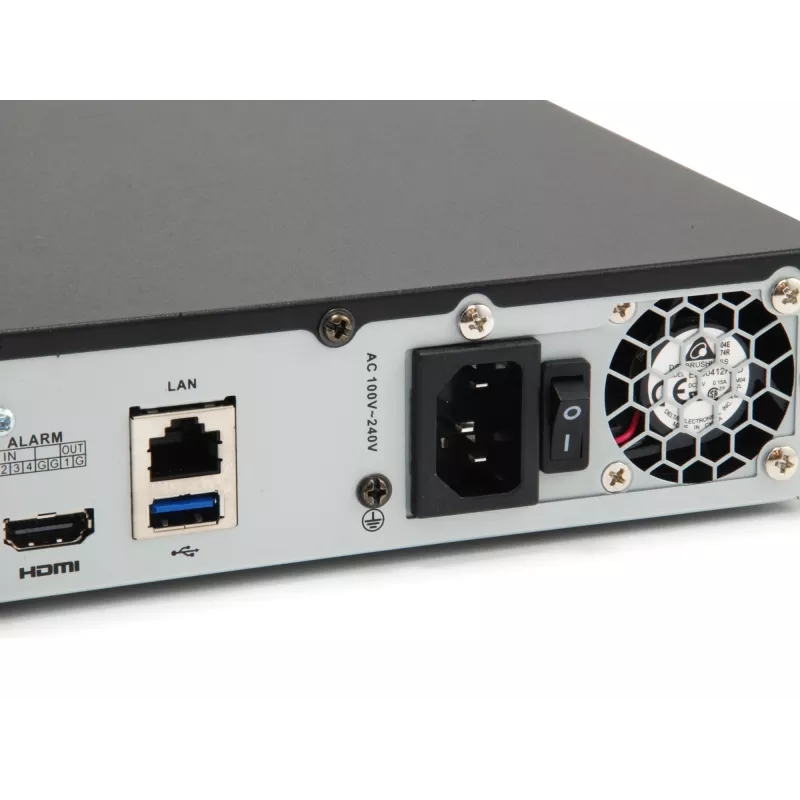 Gravador de vídeo em rede PoE LevelOne GEMINI 8 canais, 8 saídas PoE, H.265