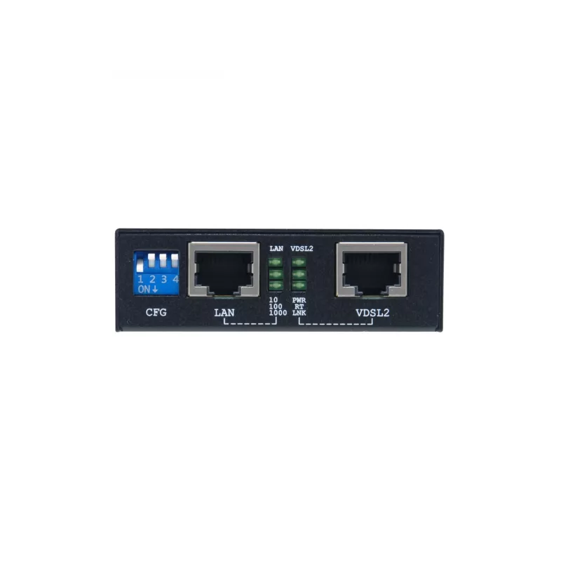 LevelOne Gigabit Ethernet over VDSL2, 1000 Mbit/s, IEEE 802.3, IEEE 802.3u, IEEE 802.3z, Fast Ethernet, Gigabit Ethernet, 10,100,1000 Mbit/s, 3000 m, preto