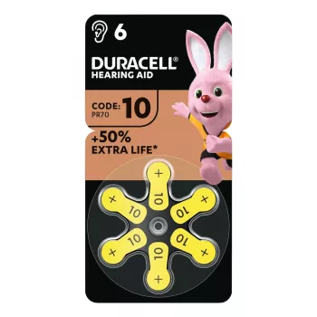 Pilha botão zinco-ar Duracell 1,45 V modelo 397888 (tipo 10)