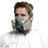 Máscara de proteção respiratória 3M série 6000 L, meia-máscara reutilizável, tamanho L, cinzento