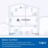 Tomada inteligente TP‑Link Tapo Mini P110M — tomada inteligente Wi‑Fi/Bluetooth para interiores, 16 A, 100–240 V, 3680 W, branco