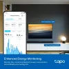 Tomada inteligente TP‑Link Tapo Mini P110M — tomada inteligente Wi‑Fi/Bluetooth para interiores, 16 A, 100–240 V, 3680 W, branco