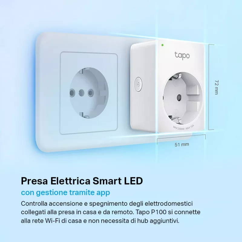 Tomada inteligente TP-LINK Tapo P100 branco 2300 W