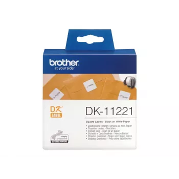 Etiqueta de papel quadrada Brother DK11221