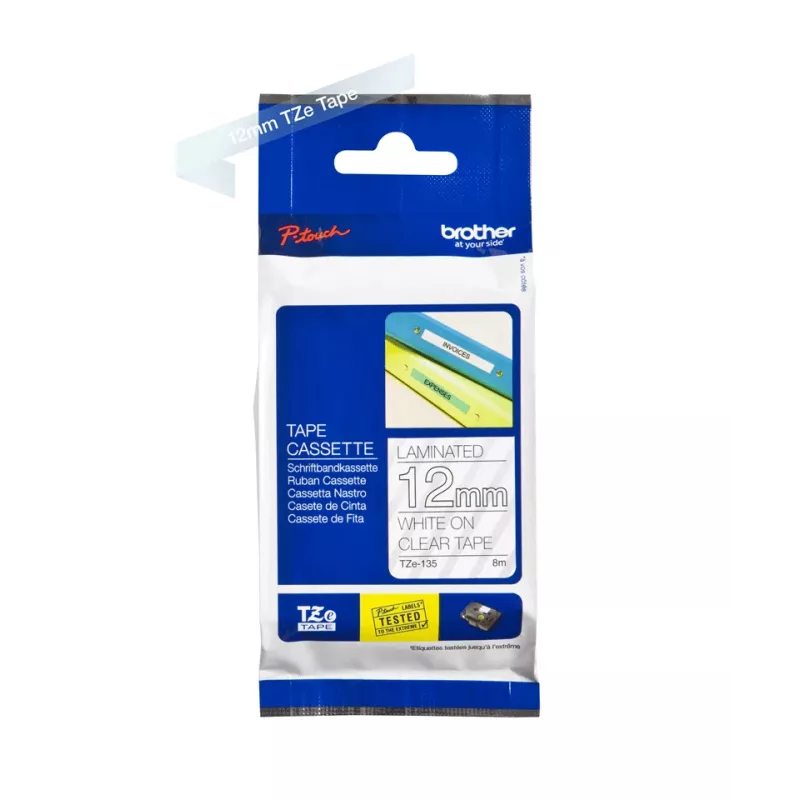 Fita de laminagem 12 mm Brother TZe135