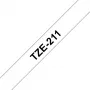 Fita de etiquetagem Brother TZe-211 preto sobre branco