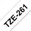Brother TZe261 - fita laminada - preto sobre branco - rolo (3,6 cm) - 1 rolo(s) (TZE261)