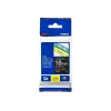 Fita de laminagem Brother TZe345 18mm branco sobre preto