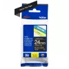 Fita de etiquetagem Brother TZe355 24mm branco sobre preto