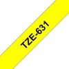 Fita de etiquetagem Brother TZe-631 (TZe) 12 mm x 8 m, preto sobre amarelo