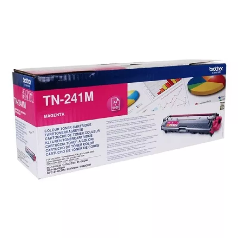 Brother TN-241M cartucho de toner, magenta, 1400 páginas