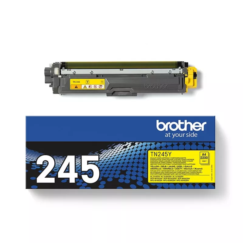 Brother TN-245Y cartucho de toner, amarelo, 2200 páginas