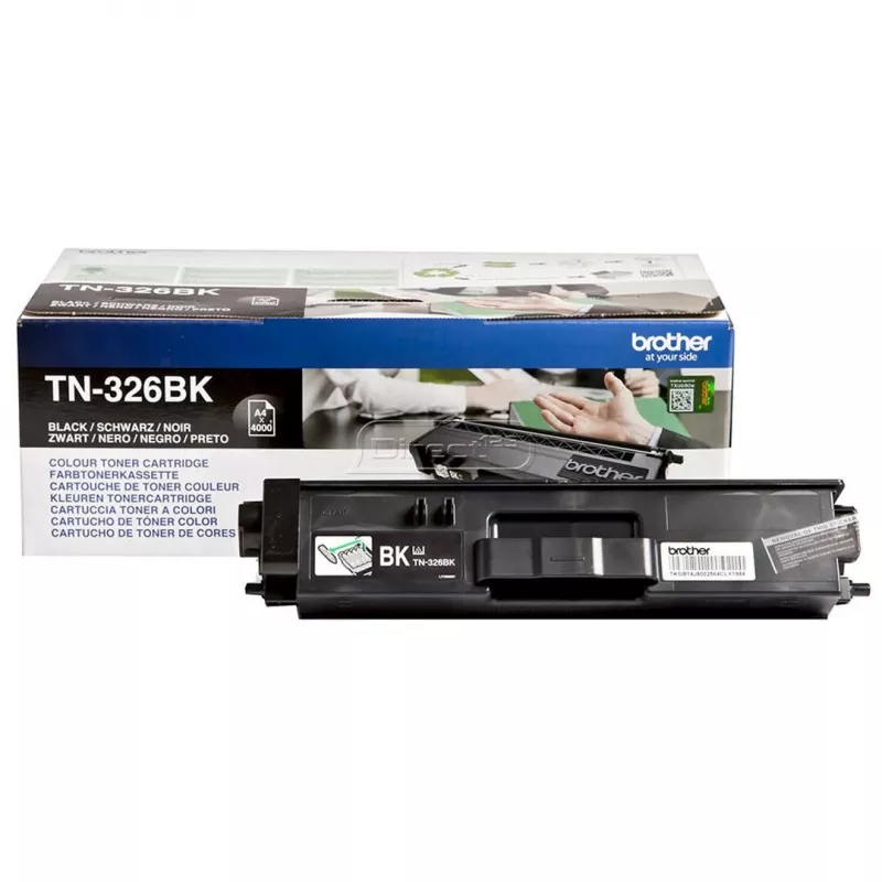 Brother TN-326BK cartucho de toner, preto, 4000 páginas