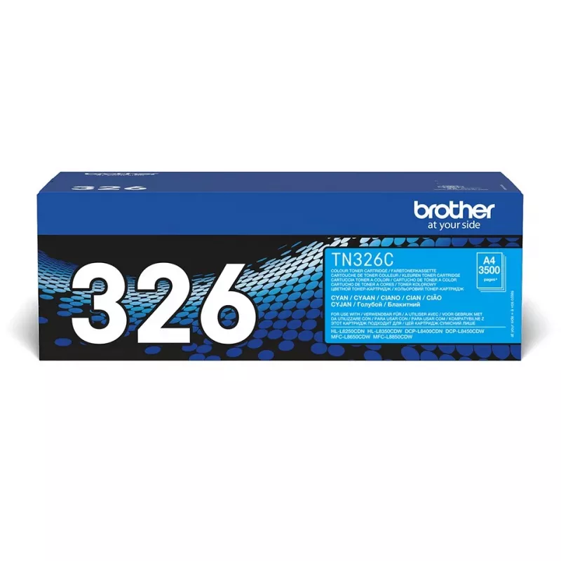 Toner Brother TN-326C até 3.500 páginas ciano