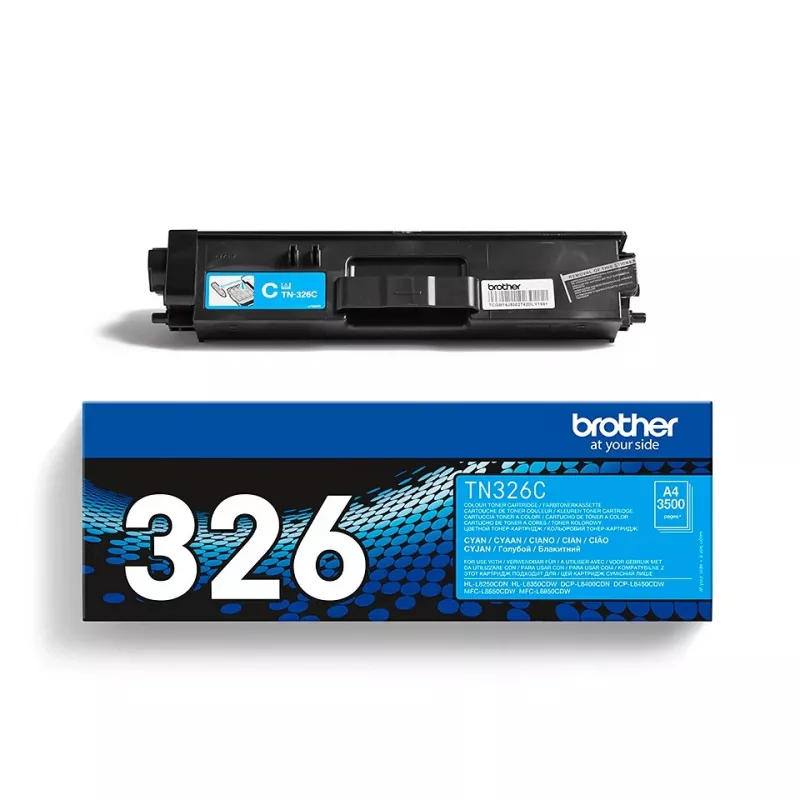 Toner Brother TN-326C até 3.500 páginas ciano