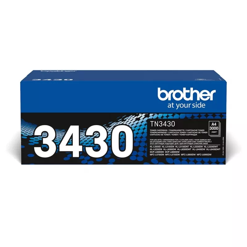 Cartucho de toner Brother TN-3430 1 unid. original preto