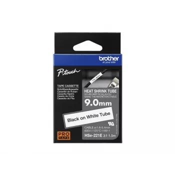 Manga termorretrátil Brother HSE-221E Preto Branco 150 cm