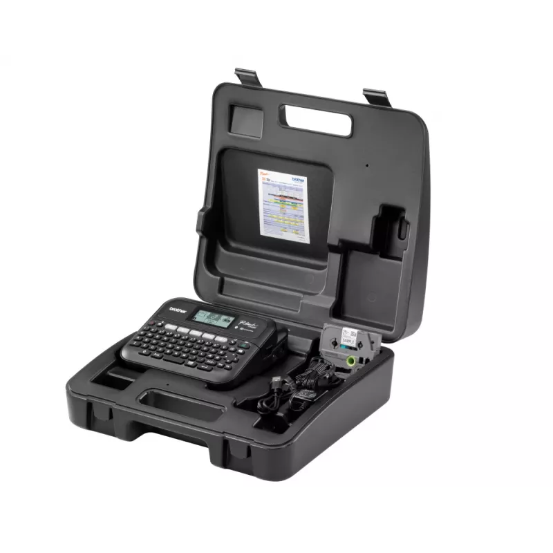 Impressora de etiquetas Brother PT-D460BTVP Transferência térmica 180×180 dpi 30 mm/s Com fios & Bluetooth QWERTY fita TZe